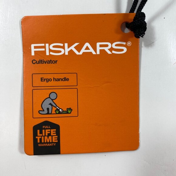 Set 2 Fiskars 3 Prong Cultivator Ergo Handle Garden Tool 12.5" Lifetime Warranty - Picture 7 of 10